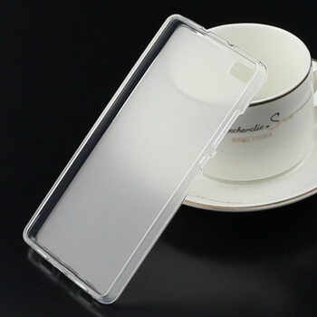 Silikonový mléčný ochranný obal pro Huawei P8 Lite - bílý