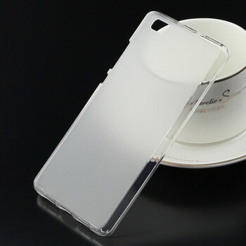 Silikonový mléčný ochranný obal pro Huawei P8 Lite - bílý