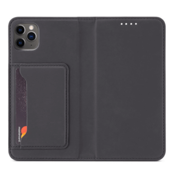 Magnetické flipové pouzdro s prostorem na karty pro Apple iPhone 13 Pro - černé