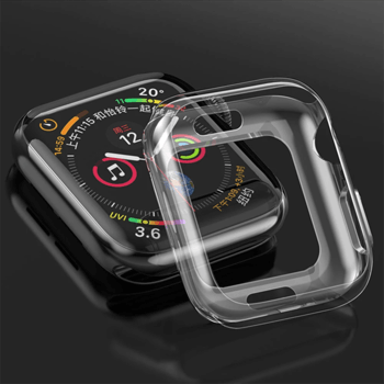 Ultratenký silikonový obal pro chytré hodinky Apple Watch 38 mm (2.+3.série) - průhledný