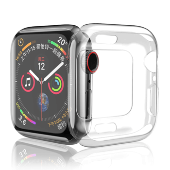 Ultratenký silikonový obal pro chytré hodinky Apple Watch 38 mm (2.+3.série) - průhledný