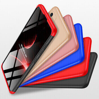 Ochranný 360° celotělový plastový kryt pro Samsung Galaxy A22 A225F - červený