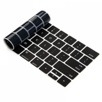 Silikonový ochranný obal na klávesnici EU verze pro Apple Macbook 12" - černý