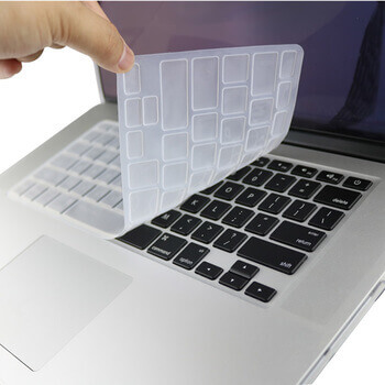 Silikonový ochranný obal na klávesnici EU verze pro Apple MacBook Air 13" (2018-2020) - pro verzi klávesnice 2018 - černý