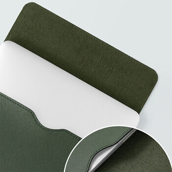 Ochranný koženkový obal pro Apple MacBook Pro 13" CD-ROM - světle zelený
