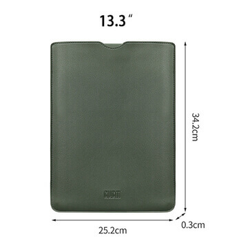 Ochranný koženkový obal pro Apple MacBook Pro 13" CD-ROM - světle zelený