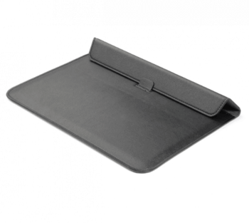 2v1 Pouzdro s magnetem a stojánkem z ekokůže pro Apple MacBook Pro 14" (2021, M1) - černé