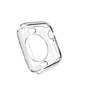 Ultratenký silikonový obal pro chytré hodinky Apple Watch 41 mm (7.série) - průhledný