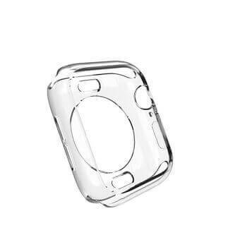 Ultratenký silikonový obal pro chytré hodinky Apple Watch 45 mm (7.série) - průhledný