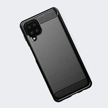 Ochranný silikonový obal karbon pro Samsung Galaxy A03s A037G - černý