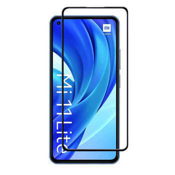 3x 3D ochranné tvrzené sklo s rámečkem pro Xiaomi Mi 11 Lite - černé - 2+1 zdarma