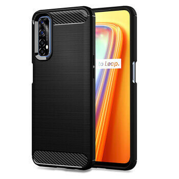 Ochranný silikonový obal karbon pro Vivo Y20s - černý