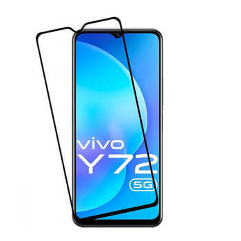3x 3D tvrzené sklo s rámečkem pro Vivo Y72 5G - černé - 2+1 zdarma