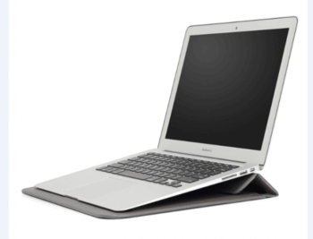 2v1 Pouzdro s magnetem a stojánkem z ekokůže pro Apple MacBook Pro 16" (2021,M1) - černé