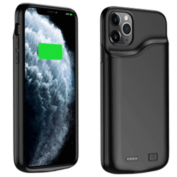 3v1 Silikonové pouzdro smart battery case power bank 4100 mAh pro Apple iPhone X/XS - černé