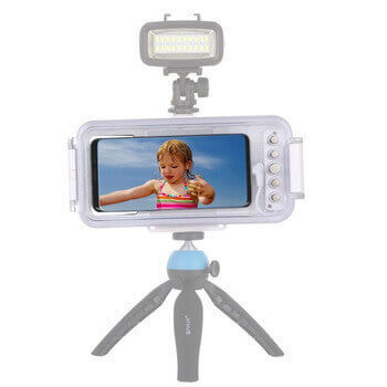 Vodotěsné pouzdro pro profesionální potápění a šnorchlování až do 40 metrů pro iPhone SE (2022) - bílé