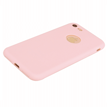Silikonový matný obal s výřezem pro Apple iPhone SE (2022) - růžový