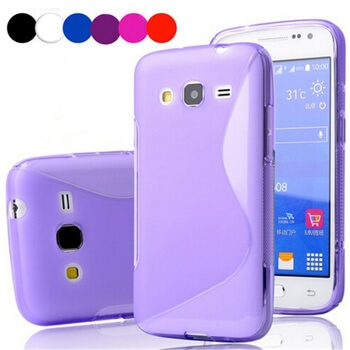 Silikonový ochranný obal S-line pro Samsung Galaxy Core Plus G350 - růžový