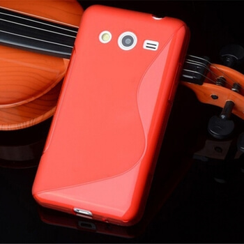 Silikonový ochranný obal S-line pro Samsung Galaxy Core Plus G350 - červený