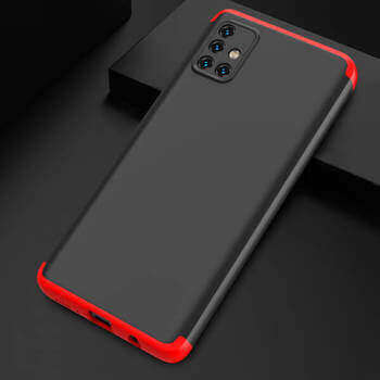 Ochranný 360° celotělový plastový kryt pro Xiaomi Redmi Note 11S 4G - červený
