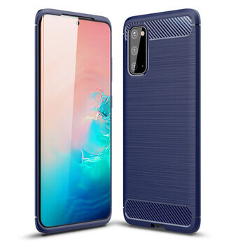 Ochranný silikonový obal karbon pro Samsung Galaxy S21 FE 5G - černý