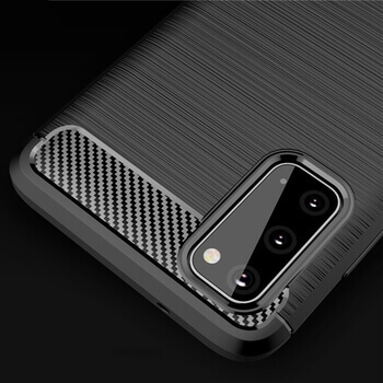 Ochranný silikonový obal karbon pro Samsung Galaxy S21 FE 5G - černý