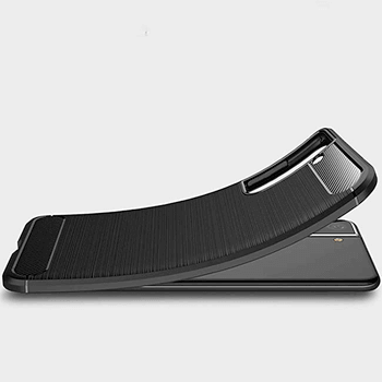 Ochranný silikonový obal karbon pro Samsung Galaxy S22 Ultra 5G - černý