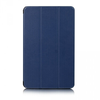 2v1 Smart flip cover + zadní plastový ochranný kryt pro Samsung Galaxy Tab A7 Lite (SM-T220) - tmavě modrý