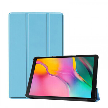 2v1 Smart flip cover + zadní plastový ochranný kryt pro Samsung Galaxy Tab A8 (SM-X200) - světle modrý