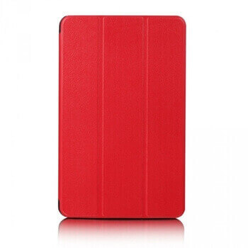 2v1 Smart flip cover + zadní plastový ochranný kryt pro Lenovo Tab M10 Plus - červený
