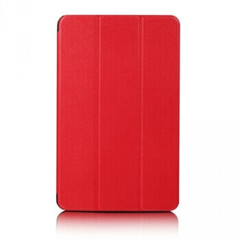 2v1 Smart flip cover + zadní plastový ochranný kryt pro Samsung Galaxy Tab A8 (SM-X200) - červený