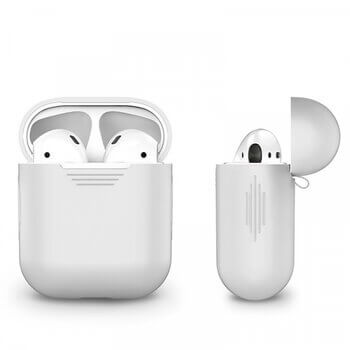 Silikonové ochranné pouzdro pro Apple AirPods 3.generace (2021) - bílé (3.generace)
