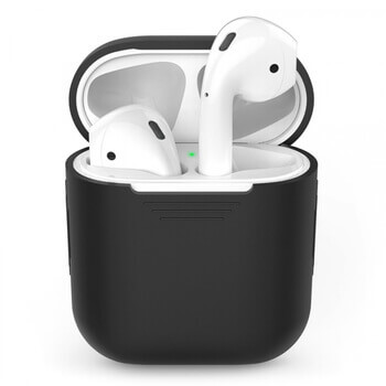 Silikonové ochranné pouzdro pro Apple AirPods 3.generace (2021) - černé (3.generace)