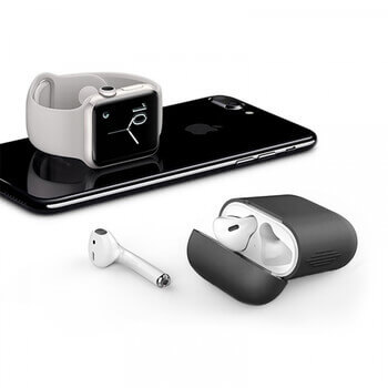 Silikonové ochranné pouzdro pro Apple AirPods 3.generace (2021) - černé (3.generace)