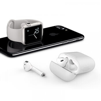 Silikonové ochranné pouzdro pro Apple AirPods 2.generace (2019) - bílé