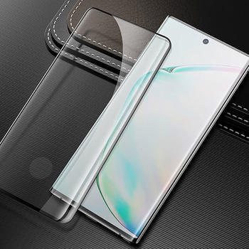 3x 3D zahnuté ochranné tvrzené sklo pro Samsung Galaxy S22 Ultra 5G - černé - 2+1 zdarma