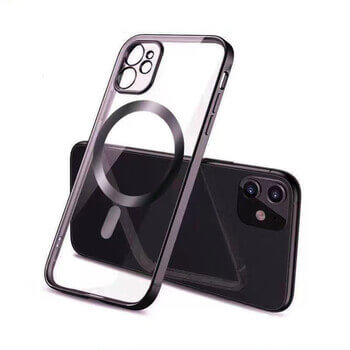 MagSafe silikonový kryt pro Apple iPhone 11 Pro - černý