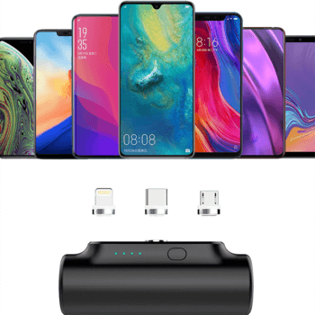 Cestovní powerbanka 3000 mAh pro telefony s Lightning, Micro USB a USB-C konektorem - bílá