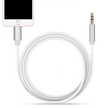 Audio Jack propojovací kabel AUX redukce s Lightning konektorem černý