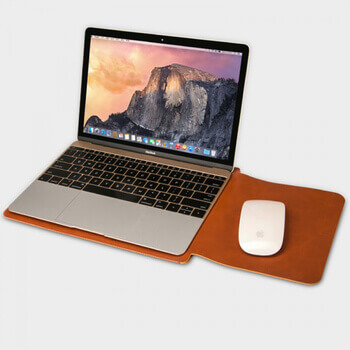 Ochranný kožený obal pro Apple MacBook Air 13,6" (2022, M2) - černý