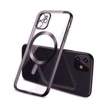 MagSafe silikonový kryt pro Apple iPhone 14 Plus - černý