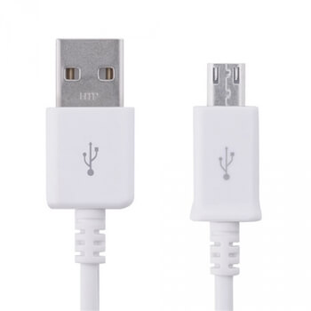 USB Micro USB propojovací kabel pro nabíjení a synchronizaci dat - bílý