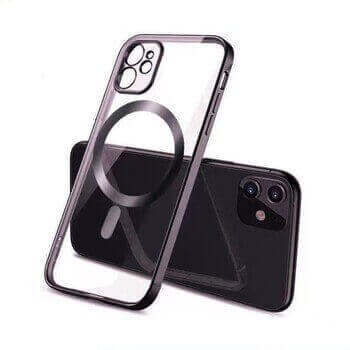 MagSafe silikonový kryt pro Apple iPhone 14 Pro Max - černý