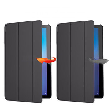 2v1 Smart flip cover + zadní plastový ochranný kryt pro Huawei MatePad Pro (MRX-W09) - červený