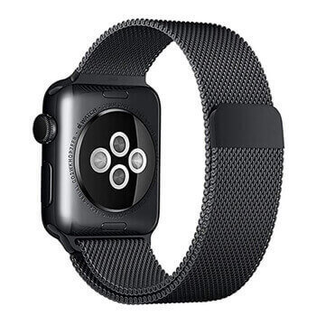 Elegantní kovový pásek pro chytré hodinky Apple Watch 45 mm (8.série) - černý