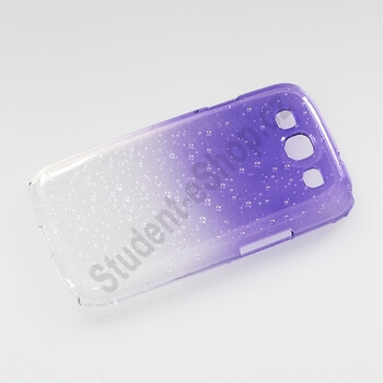 3D Plastový ochranný kryt pro Samsung Galaxy S3 III i9300 - fialový