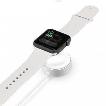 Magnetická bezdrátová nabíječka pro Apple Watch bílá