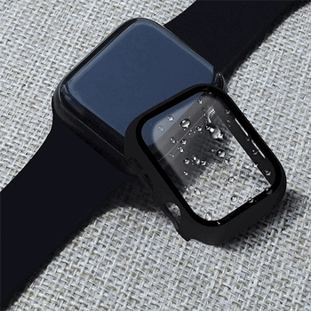 2v1 Kryt s ochranným sklem na Apple Watch SE 40 mm (2022) - stříbrný