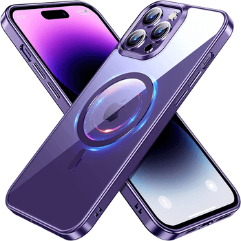 MagSafe silikonový kryt pro Apple iPhone X/XS - fialový