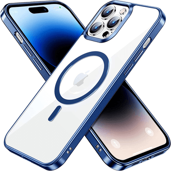 MagSafe silikonový kryt pro Apple iPhone 14 Plus - tmavě modrý